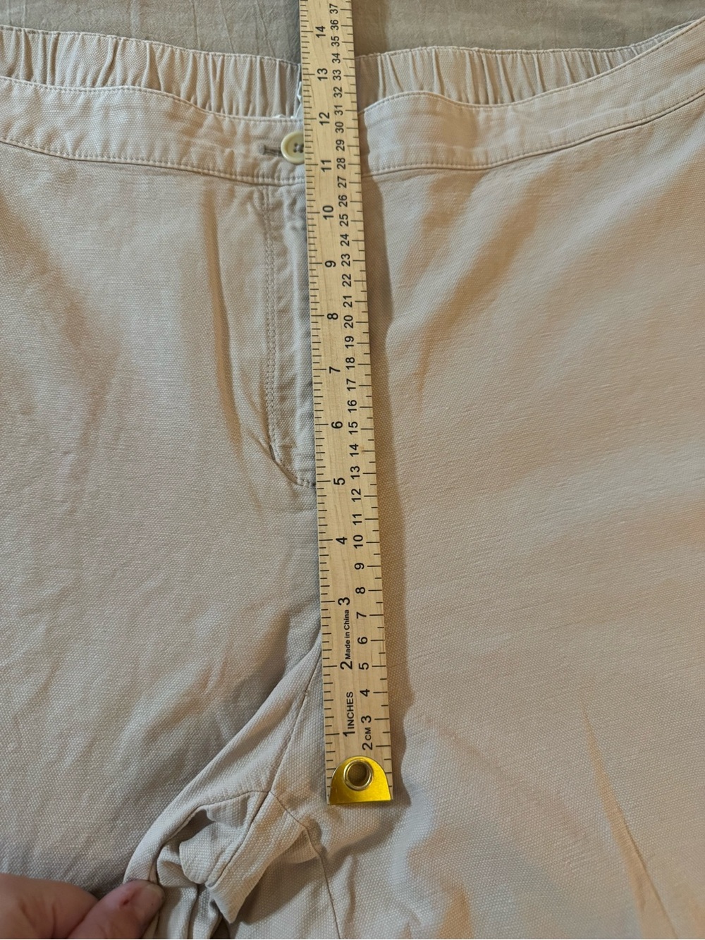 Eileen Fisher Light Beige Capris - Picture 7 of 14